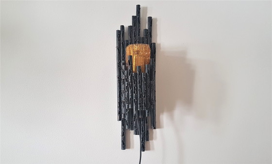 Image 1 of Brutalist wandlamp van Marcello Fantoni