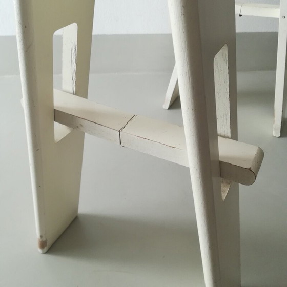 Image 1 of Vintage klapschragen gelakt met treden door Urbino Lomazzi voor Acerbis, 1980