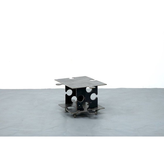 Image 1 of Vintage grijs metalen salontafel, Duitsland 1980