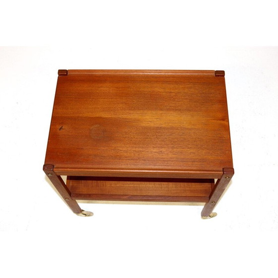 Image 1 of Vintage teakhouten dressoir op wielen, Zweden 1960