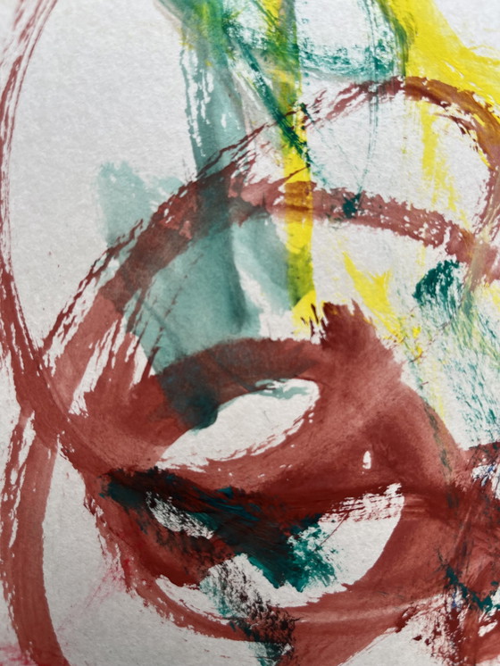 Image 1 of Abstracte gouache.