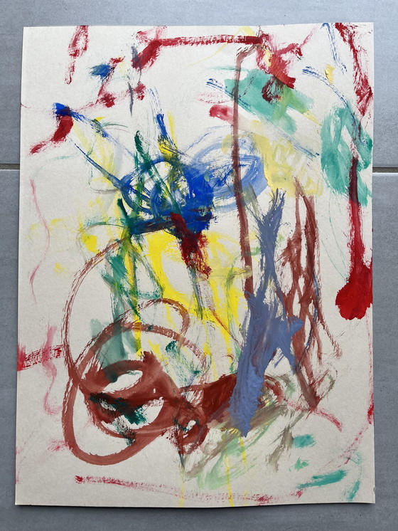 Image 1 of Abstracte gouache.