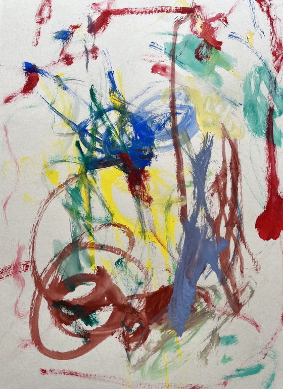 Image 1 of Abstracte gouache.