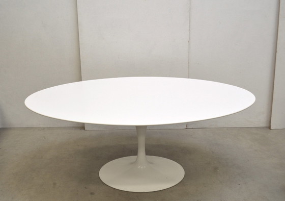 Image 1 of Knoll Eero Saarinen ovale eettafel & 6 tulpenstoelen Knoll International