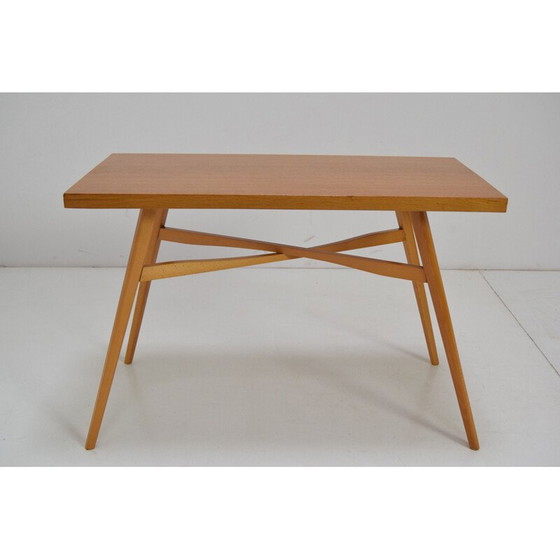 Image 1 of Vintage eiken salontafel uit Drevopodnik Holesov, Tsjecho-Slowakije 1970