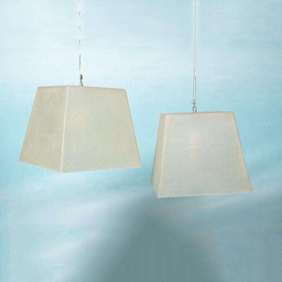 Image 1 of Minimalistisch vintage hanglamp fiberglas, Roche Babois