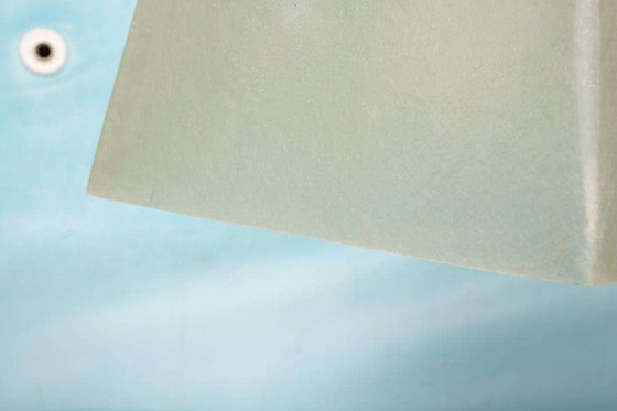 Image 1 of Minimalistisch vintage hanglamp fiberglas, Roche Babois