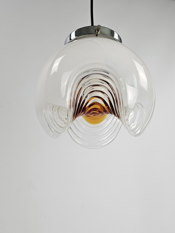 Image 1 of Hanglamp Italiaans murano glas Wave