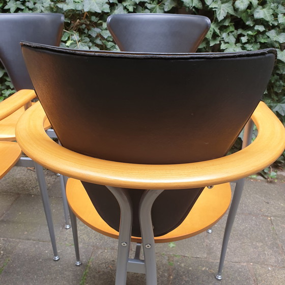 Image 1 of 4x Arrben Italy eetkamerstoelen