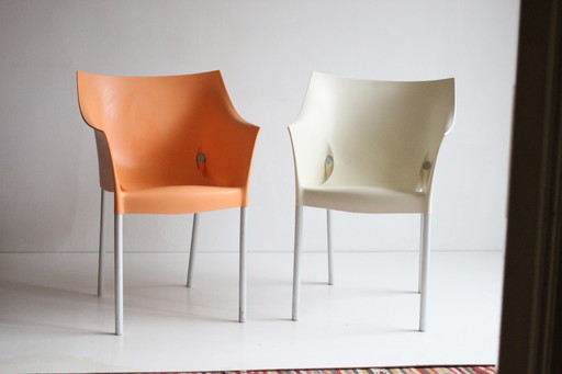 2x Kartell Dr. No stoelen van Phillip Starck