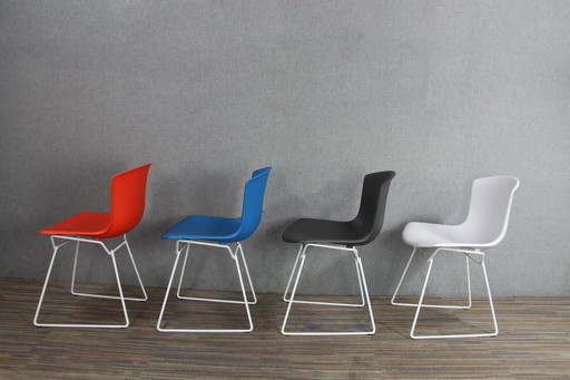 4X Harry Bertoia Knoll Stoelen Kunststof