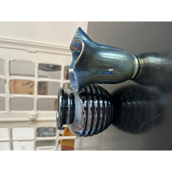 Image 1 of Paar vintage vazen van gevlamd zandsteen