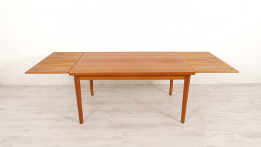 Vintage Eettafel | Uitschuifbaar | Teak | 145 Cm