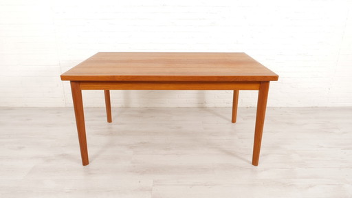 Vintage Eettafel | Uitschuifbaar | Teak | 145 Cm