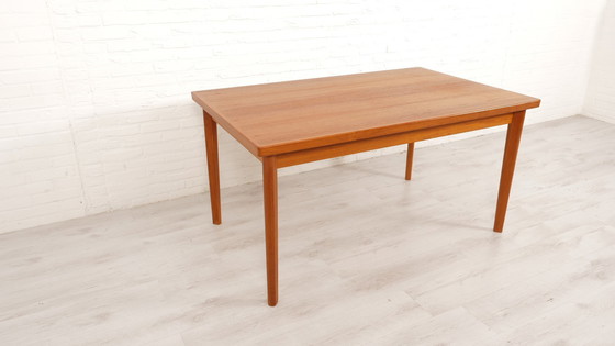 Image 1 of Vintage Eettafel | Uitschuifbaar | Teak | 145 Cm