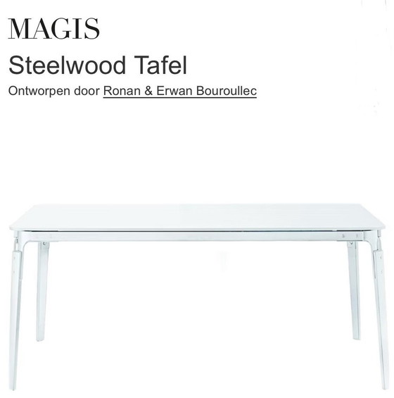 Image 1 of Magis Steelwood / Bouroullec Tafel Wit