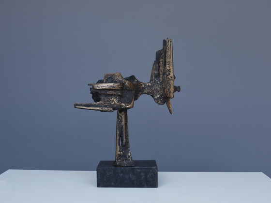 Image 1 of Abstract bronzen sculptuur toegeschreven aan Wim Rijvers, 1980S