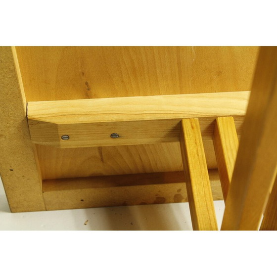 Image 1 of Vintage "Horizon" salontafel in shedua hout en essen, 1970