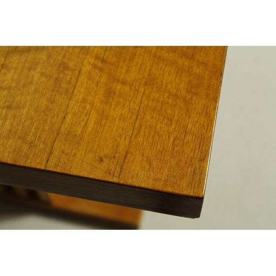 Image 1 of Vintage "Horizon" salontafel in shedua hout en essen, 1970