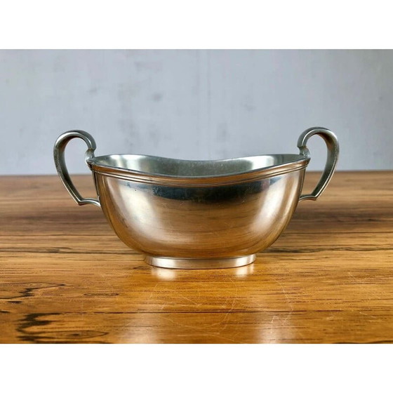 Image 1 of Vintage tinnen koffieservies door Just Andersen Pewter, Denemarken 1950