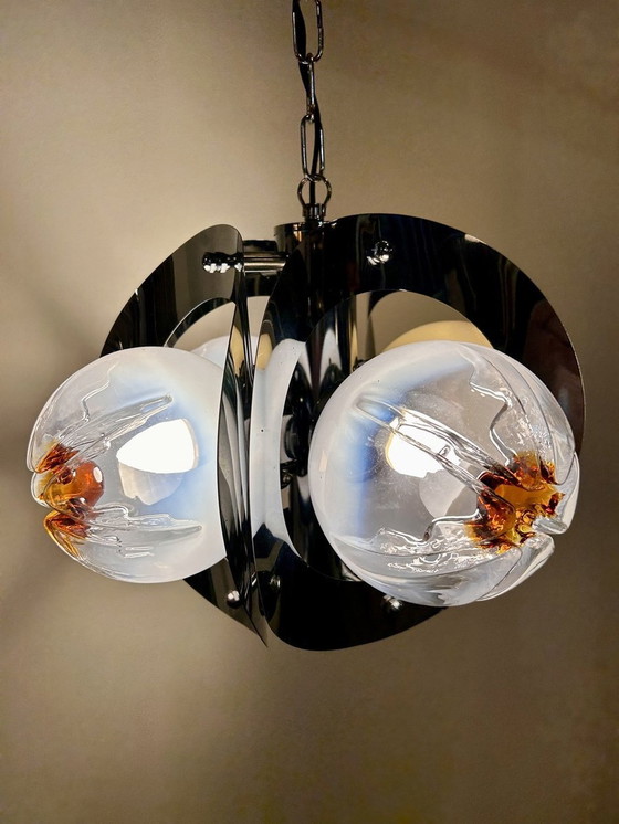 Image 1 of Murano Geblazen Glas Hanglamp