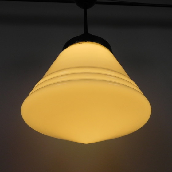 Image 1 of Art Deco hanglamp met meerdere ribben