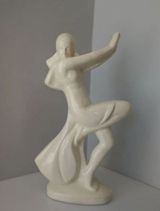 Image 1 of Art Deco beeldhouwwerk van Josep Pujol Montaner