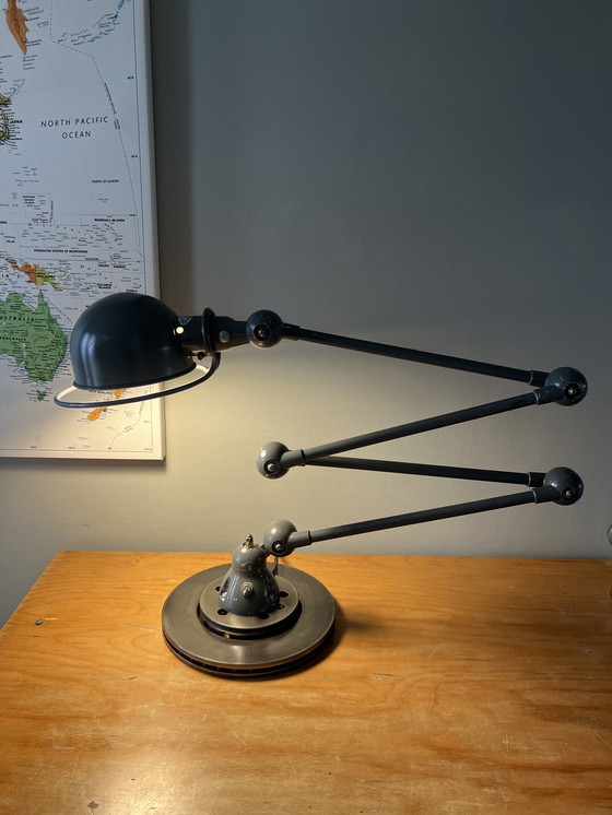 Image 1 of Jieldé Vloerlamp, Vier Armen, Origineel Machine Grijs