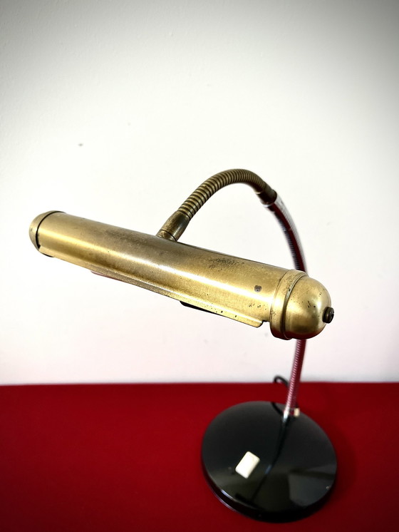 Image 1 of Vintage Messing Piano Lampje 