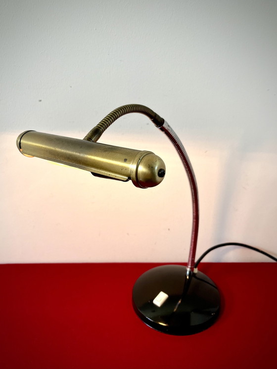 Image 1 of Vintage Messing Piano Lampje 