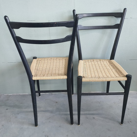 Image 1 of 2x Vintage Keukenstoelen Jaren 50