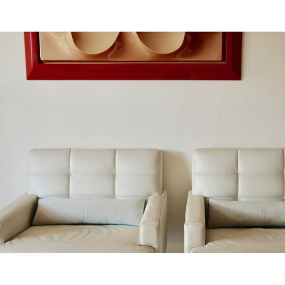 Image 1 of Paar vintage leren fauteuils 1960