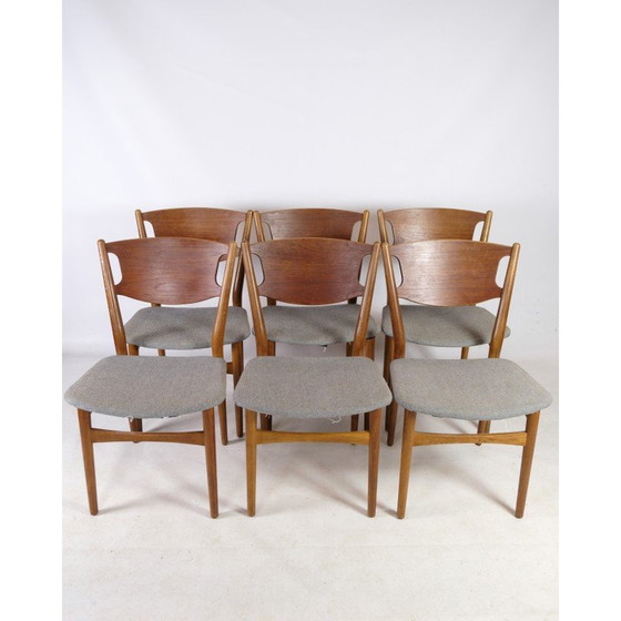 Image 1 of Set van 6 vintage "Model 42A" stoelen van Helge Sibast, 1953