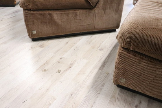Image 1 of Fluwelen modulaire sofa van Busnelli, 1970S