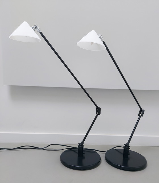 Image 1 of 2 Stuks Postmodern Bureaulamp Pola Design Amstelveen