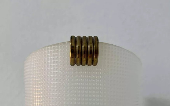 Image 1 of 2X Vintage messing en plexiglas wandlamp, Frankrijk 1960