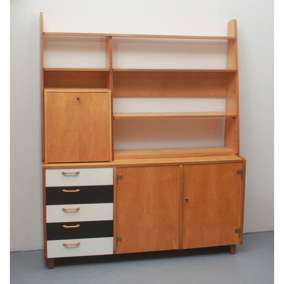 Image 1 of Vintage secretaire lowboard in kersenhout voor Wk Meubels, Duitsland 1950