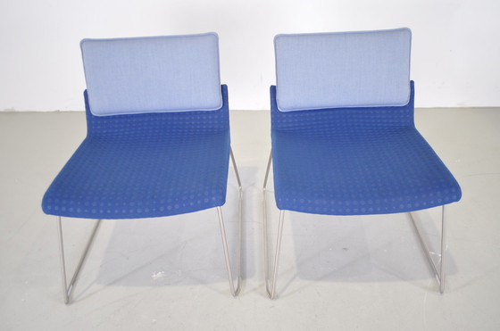 Image 1 of 2x Gispen Triennial Relax fauteuil blauw