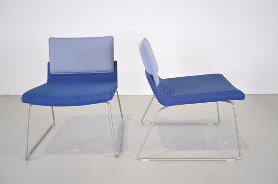 Image 1 of 2x Gispen Triennial Relax fauteuil blauw