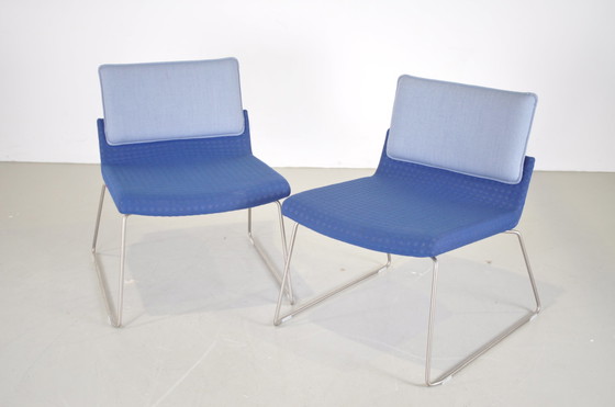 Image 1 of 2x Gispen Triennial Relax fauteuil blauw