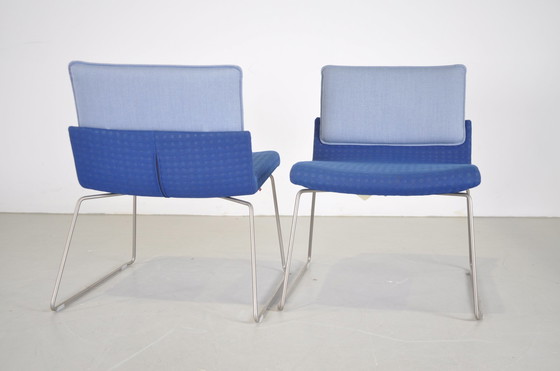 Image 1 of 2x Gispen Triennial Relax fauteuil blauw