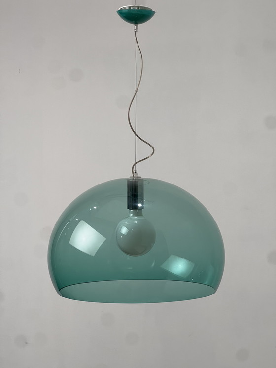 Image 1 of Kartell Fly Ø 52 Cm Blauw/Groen