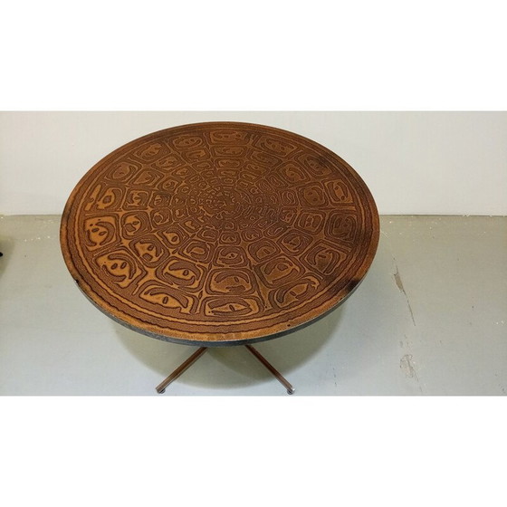 Image 1 of Vintage verstelbare ronde tafel, 1970