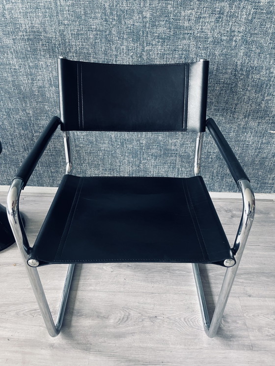 Image 1 of 2X Vintage Mart Stam S34 Fauteuils Voor Linea Veam, Ca80S