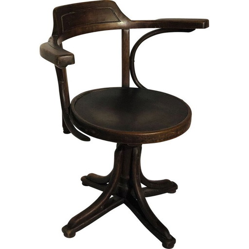 Vintage houten fauteuil van Joseph en Jacob Kohn