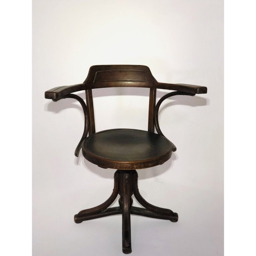 Vintage houten fauteuil van Joseph en Jacob Kohn