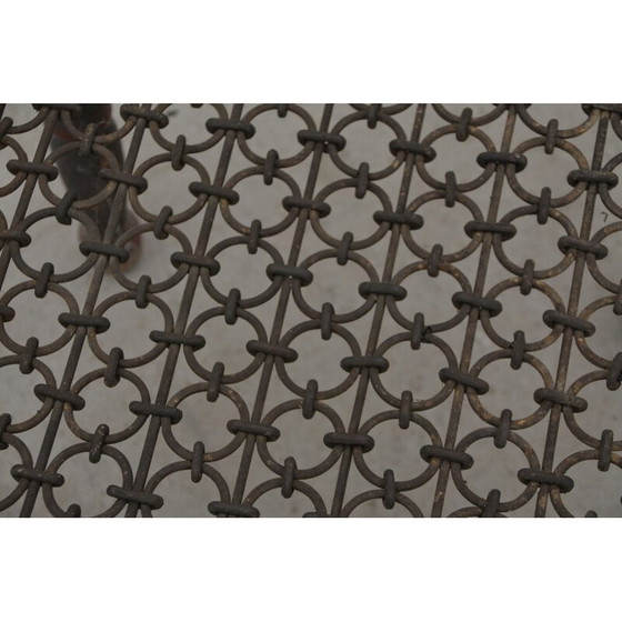 Image 1 of Vintage houten en metalen salontafel, India 1940