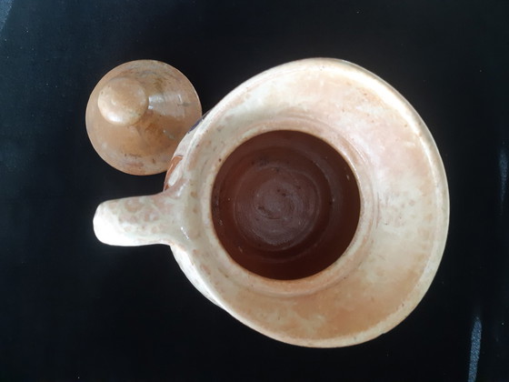 Image 1 of Keramisch Kannetje Met Deksel, Fernand Dubois.