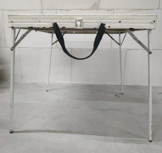 Image 1 of Unieke Vintage Draagbare Gametafel Spaans/Engels 