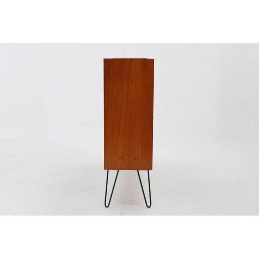 Vintage upcycled teakhouten boekenkast, Denemarken 1960